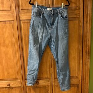 Abercrombie & Fitch Light Blue High Rise Jeans The Super Skinny Ankle size 32/14